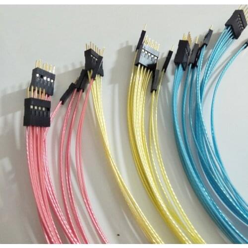 Motherboard jumper chassis panel IO extension cord silver-plated wire switch machine host signal indication line set