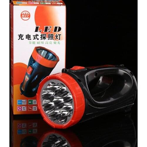 US Plug Handheld Flashlight 2 Charger Portable Portable Outdoor Lighting Searchlight Use Home Outdoor