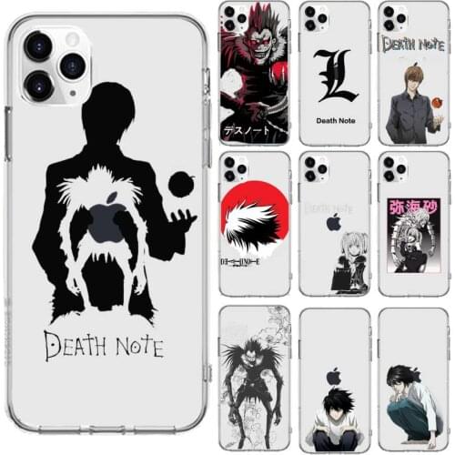 Anime death note misa Ryuk apple Phone Case Transparent for iPhone 6 7 8 11 12 s mini pro X XS XR MAX Plus cover funda shell