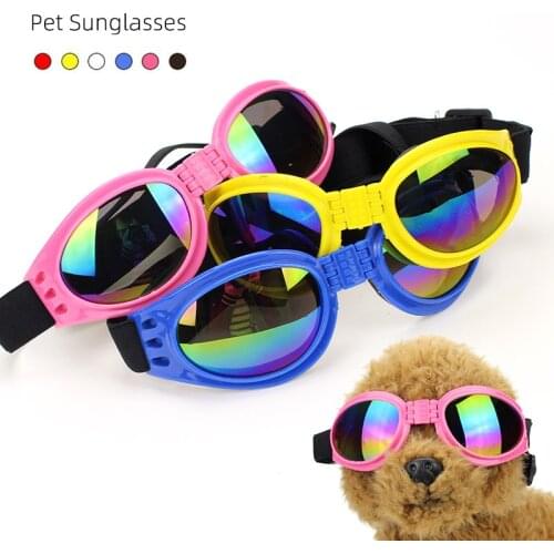 6 Colors foldable Pet Dog glasses medium Large Dog pet glasses Pet eyewear waterproof Dog Protection Goggles UV Sunglasses