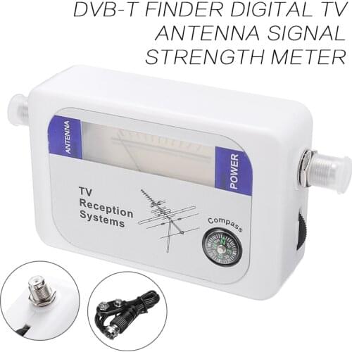 Universal Digital Sat Finder TV Satellite Finder Mini Aerial Terrestrial TV Antenna Satellite Signal Strength Meter for TV