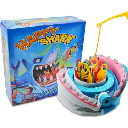 Fun Thrilling Biting Great White Shark Bite Hand Game Parent-Child Interactive Desktop Toys Kid Desktop Educational Fishing Toys