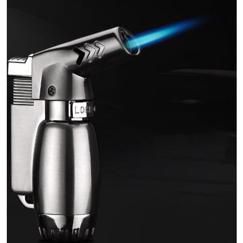 Windproof Turbo Lighter Blue Flame Jet Butane Gas Lighter Gadgets for Men Cigarette Lighter Metal Lighters Smoking Accessories