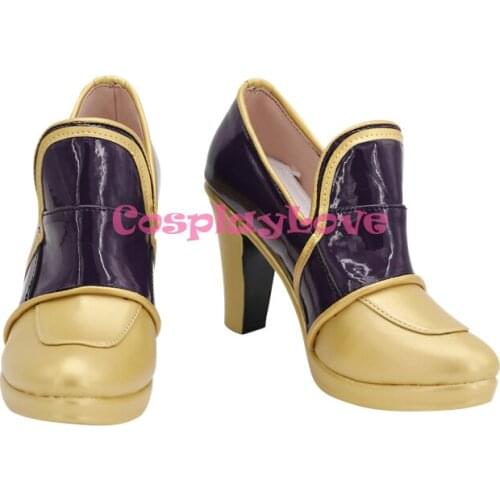 Disney Twisted Wonderland Riddle Rosehearts Trey Clover Deuce Spade Epel Felmier Floyd Leech Cater Diamond Purple Cosplay Shoes