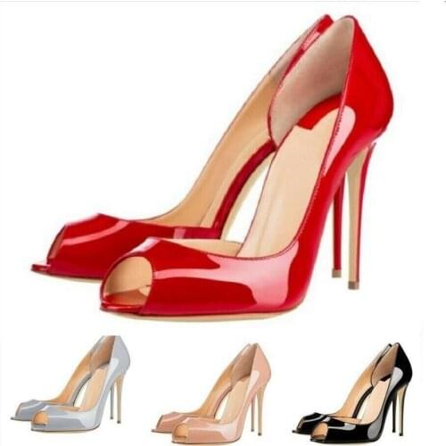 Women Sexy High Heel Cut Out Peep Toe Slip On Wedding Bridal Pumps Sandals Club