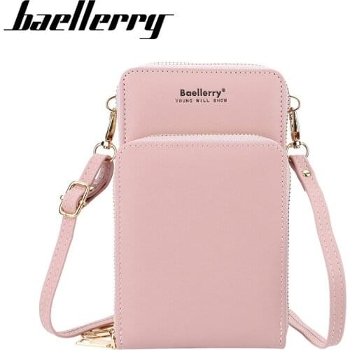 Baellerry Women Purse Ladies Crossbody Bags Card Holder Versatile Wallet Handbags for Girls Soft Leather Pocket bolsa feminina