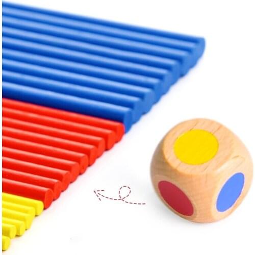 1 Set Wooden Sticks Steady Stacking Game Toys for Kids Balance Patience Training X5XE
