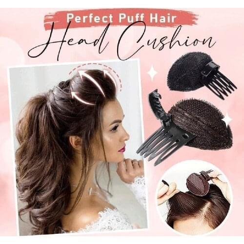 1PC Nylon Volume Hair Base Puff Hair Head Cushion Fluffy Princess Styling Accessory Bump it Up Lady Girl Hair Beauty Tool