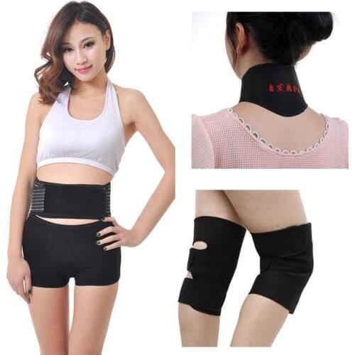 4pcs/set Far Infrared Tourmaline Self-heating Magnetic Therapy Protective Gear for Back Waist Knee Neck Support Product