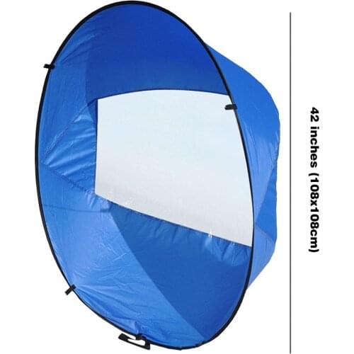 42-inch Downwind Sail Kit Kayak Sail Kayak With Storage Bag Foldable Paddle Board Accessories Suitable For Kayak Boats Sailing