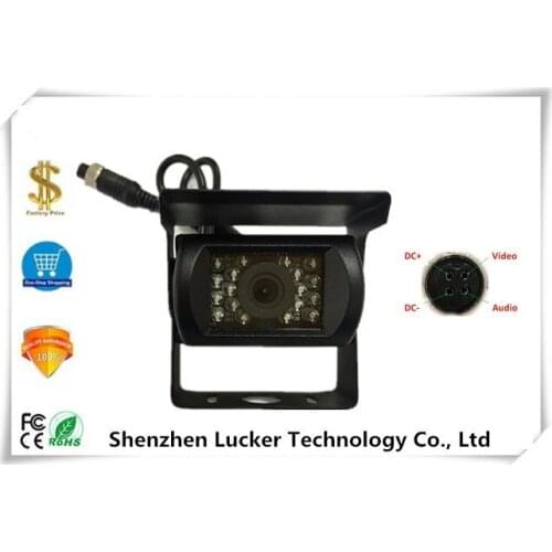 4Pin Aviation Plug IP67 Waterproof Camera 520TVL DC9V-36V NightVision Backup RearView EngineeringVehicel truck / bus