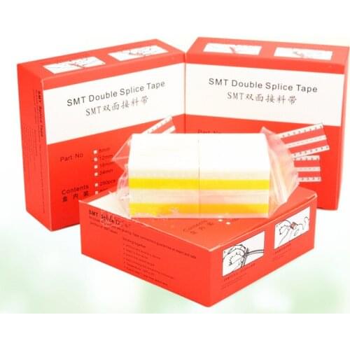 500pcs SMT 8mm/12mm/16mm/24mm Double Face Rectangular Film Joining Splicing Tape Using Rest Utilizing Remaining Component