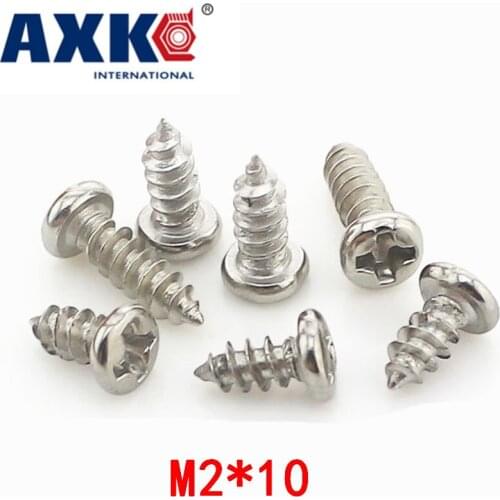 2019 Promotion New 150pcs Micro Phillips Self-tapping Screws. Miniature Yuan Head Tapping Electronic Small Screws M2 *10 Gb845