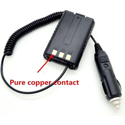 Baofeng uv5r CB Radio parts Car Charger Battery Eliminator for Portable uv-5r UV-5RE 5ra Two Way Radio Walkie Talkie Accessories