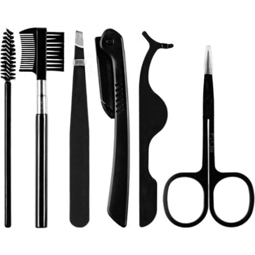 Eyebrow Razor Scissors Tweezers Eyebrow Kit Women Eyebrow Trimmers Set brow Shaping brow Cutting Eyelash Clip Comb Beauty ToolsZ