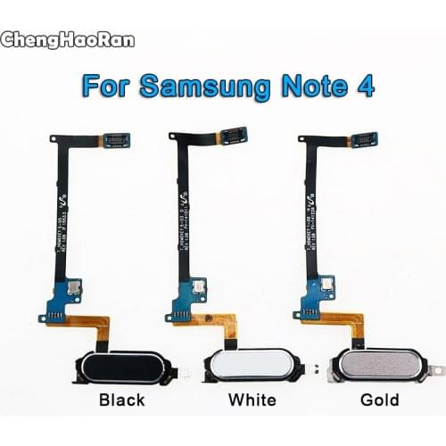 ChengHaoRan For Samsung Galaxy Note 4 N910 N910C N910A N910F Fingerprint Sensor Scanner Flex Cable Home Button Return Key