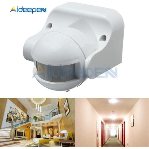 AC 220V-240V Infrared PIR Motion Sensor Outdoor 180 Degree Automatic Infrared IP44 Security PIR Motion Sensor Detector 50Hz