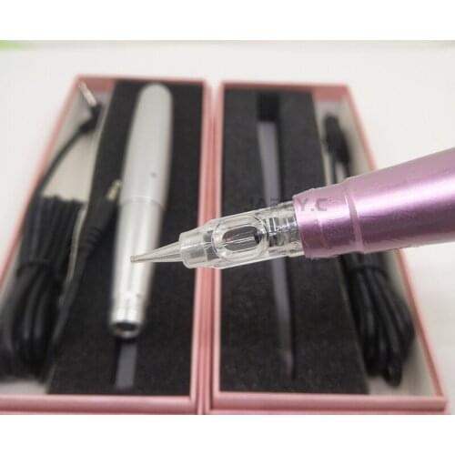 Tattoo Needle Disposable Sterilized Permanent Makeup Cartridge Needles Easy Click Universal 600D-G for Eyebrow Tattoo Machine