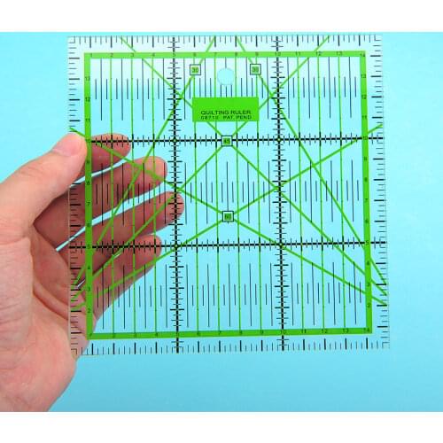 15*15 Cm/5.91*5.91'' Patchwork Ruler Square Shape Tailor Yardstick Cloth Acrylic Cutting Rulers DIY Sewing Tools Accessories