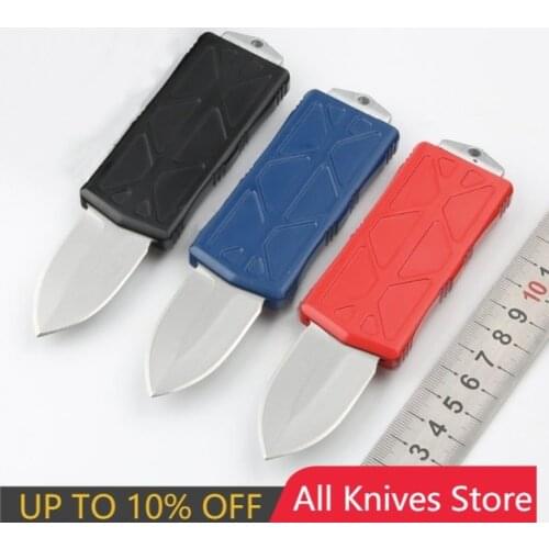 Mini Knife Exocet Flying Fish Belt Clip Keychain Double Action xmas gift Knife Folding EDC Camping Hunting knives Tools