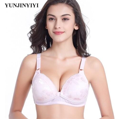 Fashionable pregnant women underwear bra Breastfeeding lace embroidered bra 3/4 cups of womens underwear Nursing underwear
