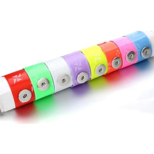 New Snap Jewelry Creative Circle PVC Snap Bracelet Wristband Bracelet Fit 18mm Snap Button Bracelet For Women Children Fun Gift