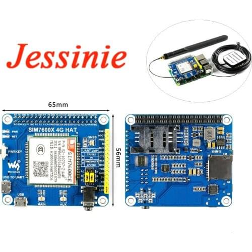 Raspberry Pi 3B+ SIM7600CE 4G HAT Expansion Development Board Module 4G/3G/2G/GSM/GPRS/GNSS Positioning SIM7600 for Arduino