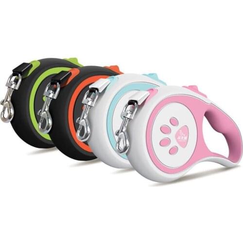 5m Nylon Retractable Dog Leash Rope For Small Medium Large Dog Cat Leashes Pet Leash Harness Outdoor Walking Leash Chain Collars