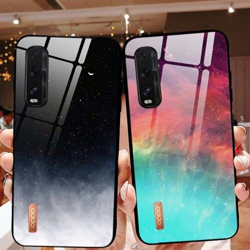 Luxury Colorful Phone Case For OPPO Find X2 Lite Neo Realme Q XT X2 X50 5 Pro Tempered Glass Cover For Realme X7 Pro Coque