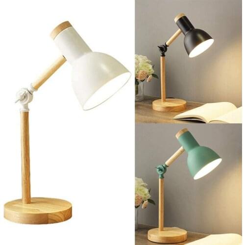 Nordic Table Lamp Bedroom Bedside Lamp Children Office Reading Study Lamp Adjustable Desk Lamp EU Plug