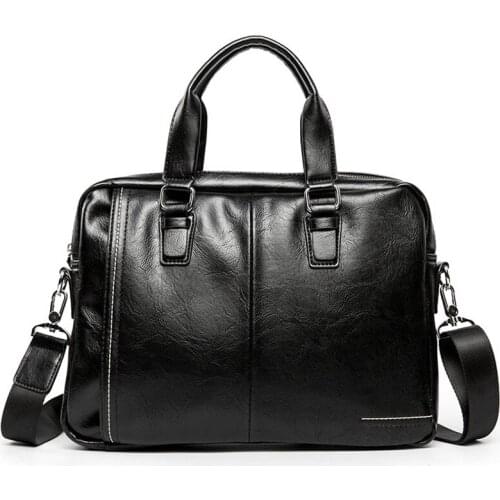 High Quality Leather Man Messenger Bag Bag Brand Mens Briefcases Business Laptop Bag Men Handbag
