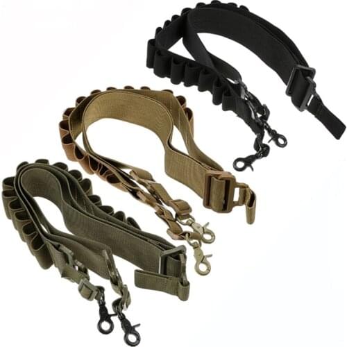 Tactical Shell Bandolier Belt 12/20 Gauge Ammo Holder 28 Rounds Gun Bullet Belt Pouch Cartridge Waist Belt Bag for Hunting