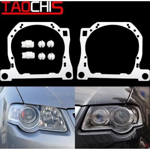 TAOCHIS adapter frame for VW volkswagen Magotan Passat B6 without AFS fit HELLA 3R G5 bi xenon LED projector lens