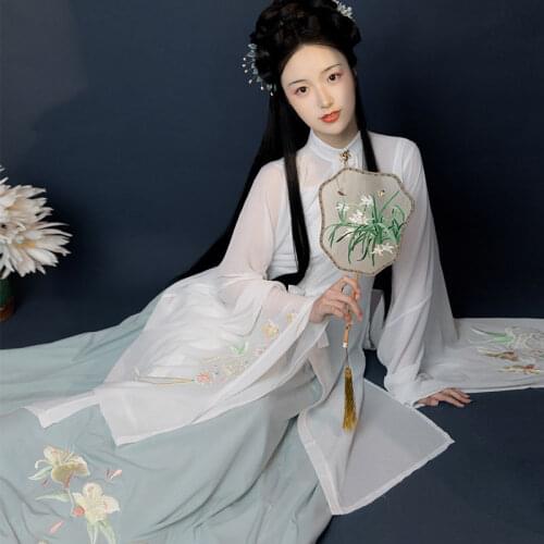 Classical Dance Costume Traditional Chinese HanfuWomen Festival Outfit Singer Rave Performance Clothes Ming Dynasty Fairy Dress