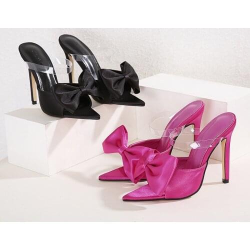 Sexy Pumps Summer Shoes pointed Toe pink Women Pumps Transparent PVC Sandals Women Fashion Clear Crystal High Heel Stilettos