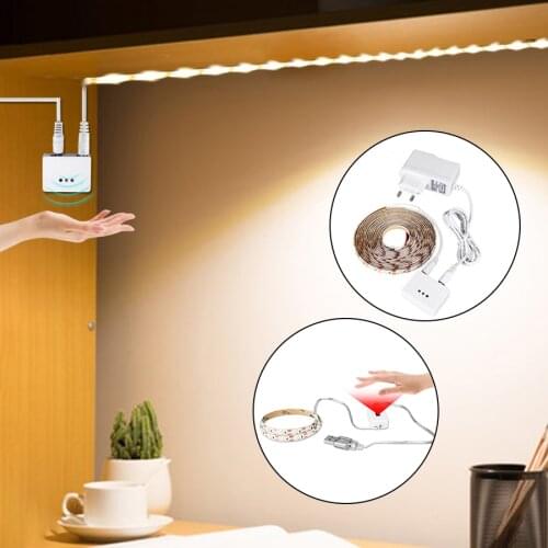 Hand Sweep Smart Switch LED Cabinet Lights Hand Motion Sensor LED Strip 12V 5V 1M - 5M Kitchen Light Bedroom Closet Decoration