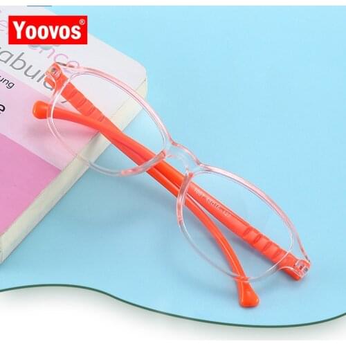 Yoovos 2021 Glasses Frame Optical Child Glasses Transparent Boy/Girl EyeGlasses Frame Square Eyewear Blue Light Glasses Okulary