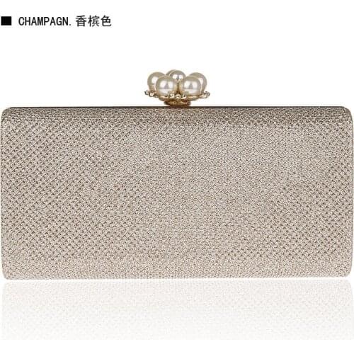Gold/Silver Golden Crystal Evening Clutch Bag Women Luxury Brand Bags Wedding Diamond Handbags Bridal Metal Clutches Bag WY169