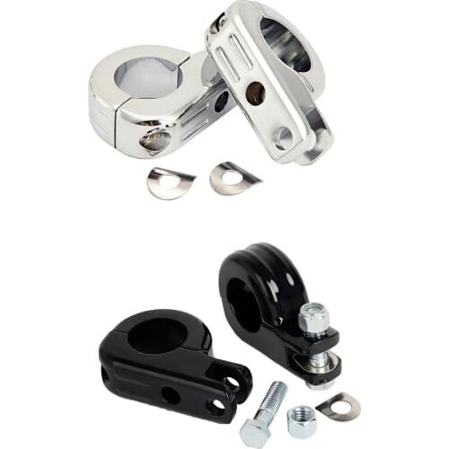 1-1/4'' Clamp Engine Bar Highway Foot Peg Mount Kit for Harley