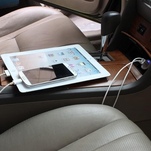 1Pcs Mini USB Car Charger For Mobile Phone Tablet GPS 2.1A Fast Charger Dual USB Car Phone Charger Adapter Car accessories