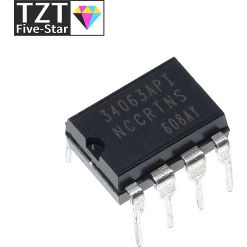 10PCS MC34063API MC34063 34063 DIP8 DIP Boost or buck power DC/DC converter