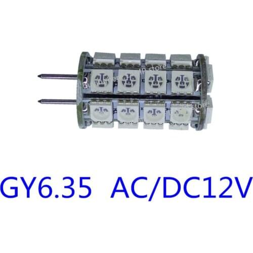 12v LED GY6.35 dC12V 5050 34smd 49smd AC12V gy6.35 led 12v blue bulb yellow green red led g6.35 12v green gy6.35 12v led green