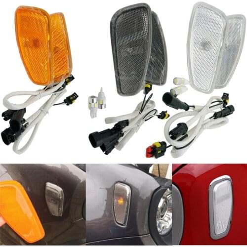 2Pcs Free Post FIT FOR JEEP RENEGADE 2014 2015 2016 TURN SIGNAL HEAD LIGHT SIDE LAMP White/Orange/Smoke