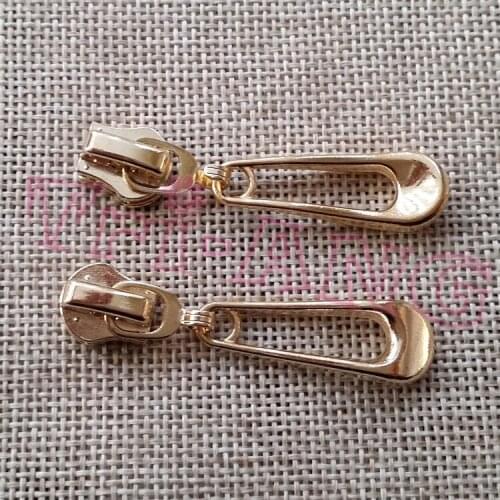 20pcs/lot, Slider Puller #5 Molded Zinc Alloy Zipper Slider for Handbags/Clothes Accessories