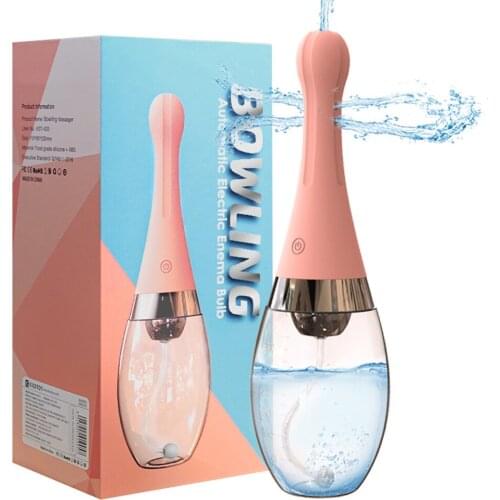 Automatic Anal Cleansing Sex Toys For Women Silicone Anus Toy Vaginal Clean Men Anterior Gland Stimulate Anal Enema Bulb Syringe