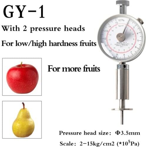 Free shipping GY-1 Fruit Sclerometer Fruit Durometer Fruit Hardness tester Penetrometer
