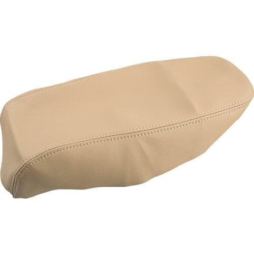 Beige Car Center Console Armrest Lid Cover Microfiber PU Leather Accessories Fit For Toyota Avalon 2013 2014 2015 2016 2017 2018