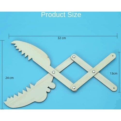 Diy simple wooden manipulator Creative technology gizmo Handmade materials package toys