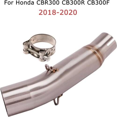 For Honda CBR300 CB300R CB300F 2018 2019 2020 Motorcycle Exhaust Middle Link Connect Pipe Slip On