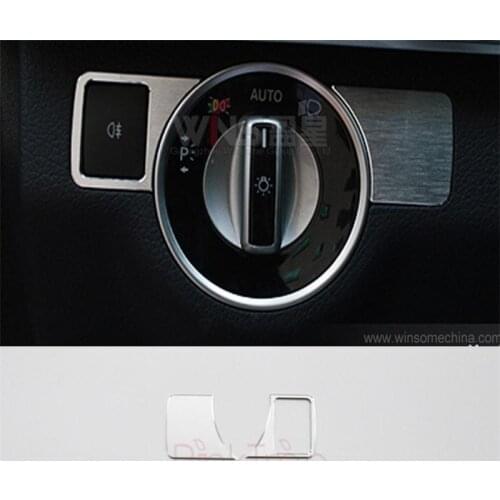 For Mercedes Benz E Class GLK CLS ML GL Headlight Switch Decorative Trim Cover Interior Mouldings Car Styling Accessories